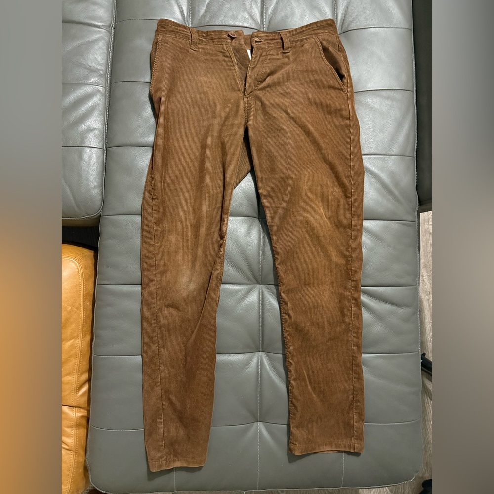 Brixton Men’s 30/30 regular fit corduroy pants - dark brown